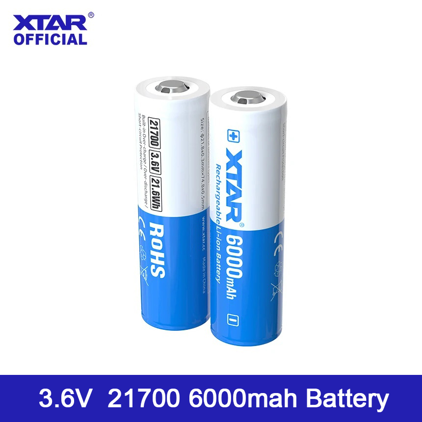 Vape Battery 18650 - Xtar 21700 6000mah Rechargeable Battery High