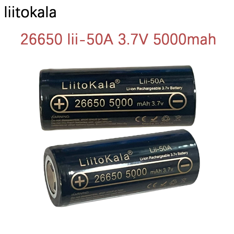 1-10PCS  LiitoKala Lii-50A 266 - Vape Battery 18650 评论和价格