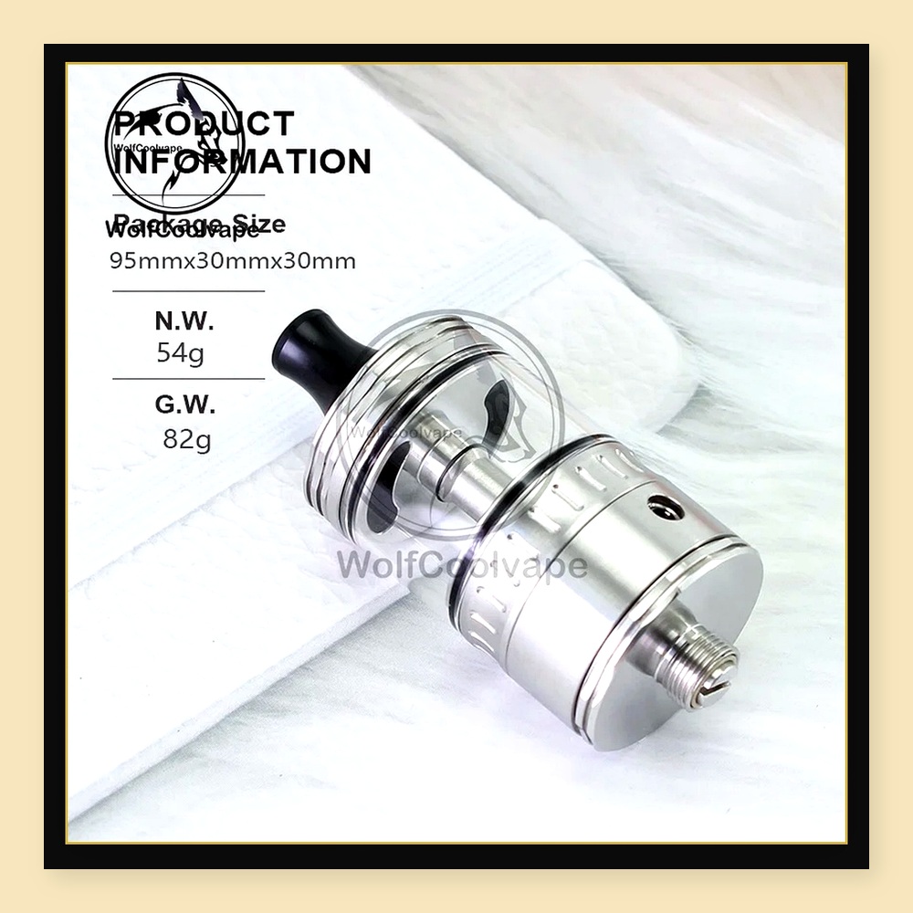 Wolfcoolvape NOLA RTA 22mm Reb - Vaping Air 评论和价格