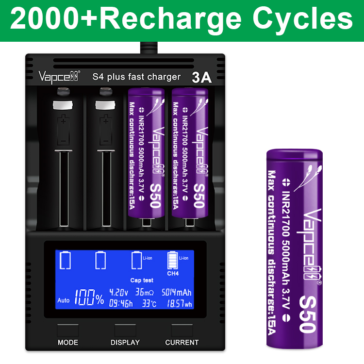 Original Vapcell S50 INR 21700 - Vape Battery 18650 评论和价格