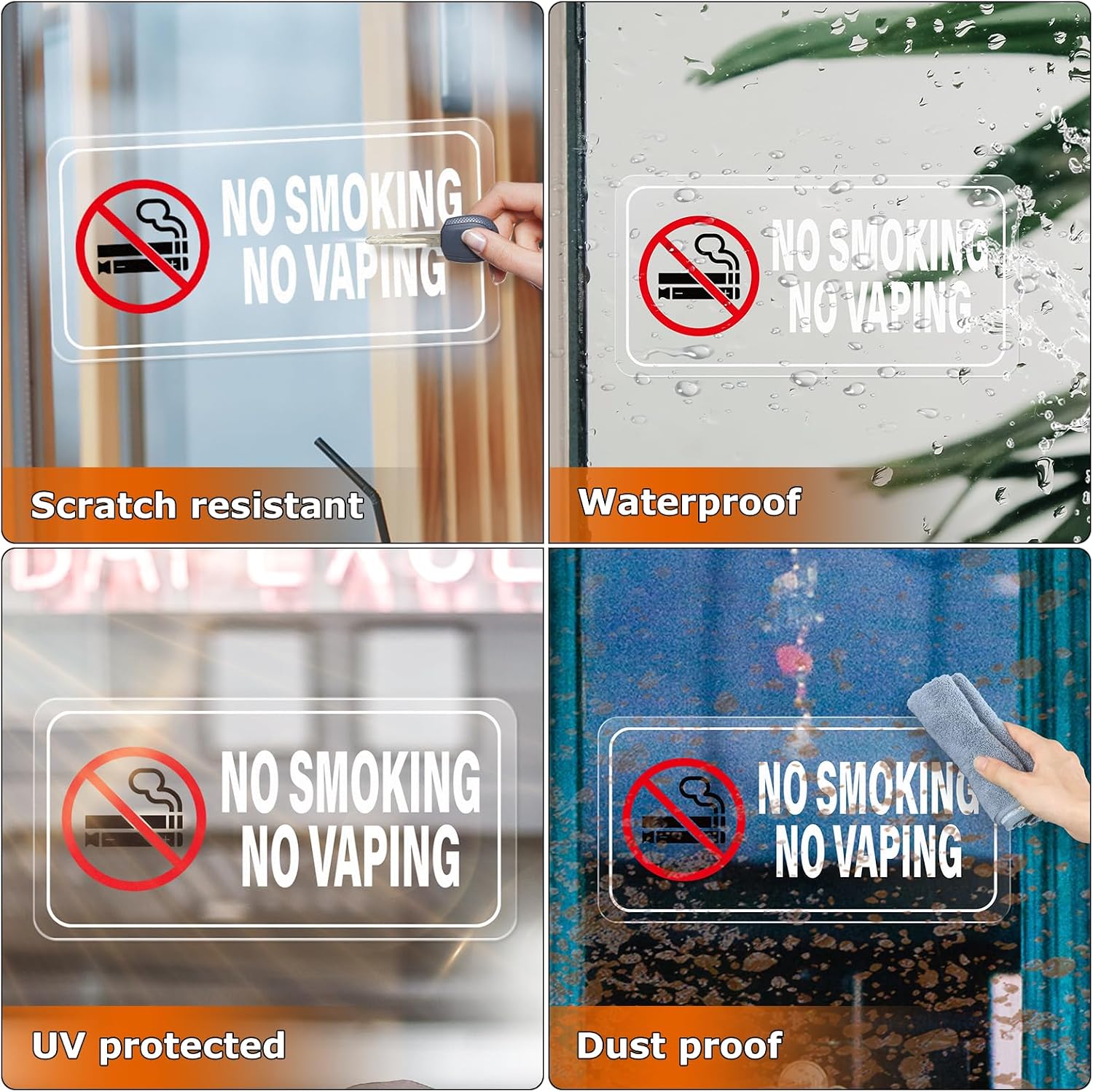 10PCS No Smoking No Vaping Sti - Vaping Area 评论和价格