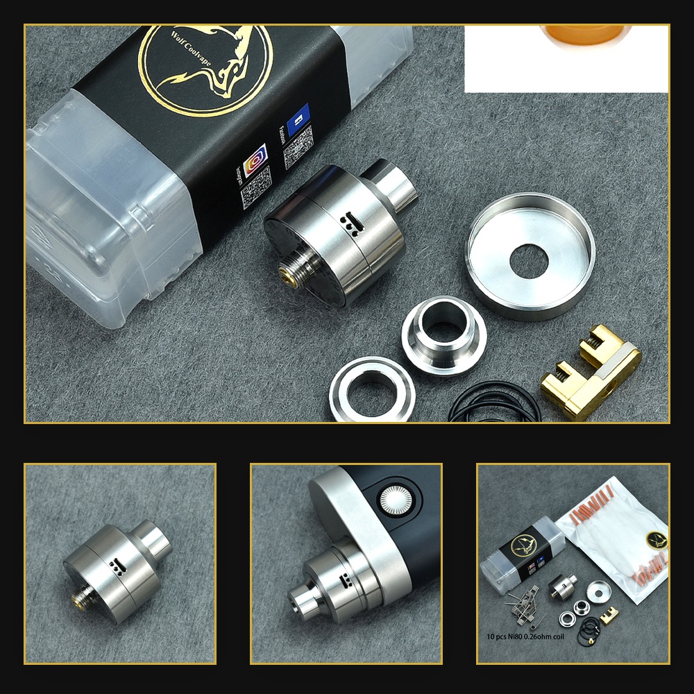 Wolfcoolvape Nisshoku RDA Atom - Rda Atomizer Deck 评论和价格